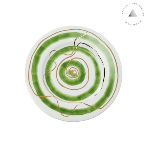 Set 04 Pratos Sobremesa Porcelana Abstract