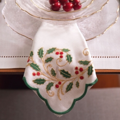 Alternative view of Set 02 Guardanapos Linho Cherry Season