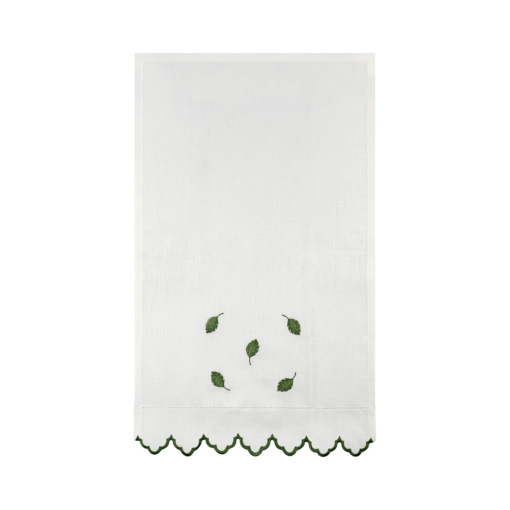 Toalha Lavabo Linho Folhas - Imagem 3