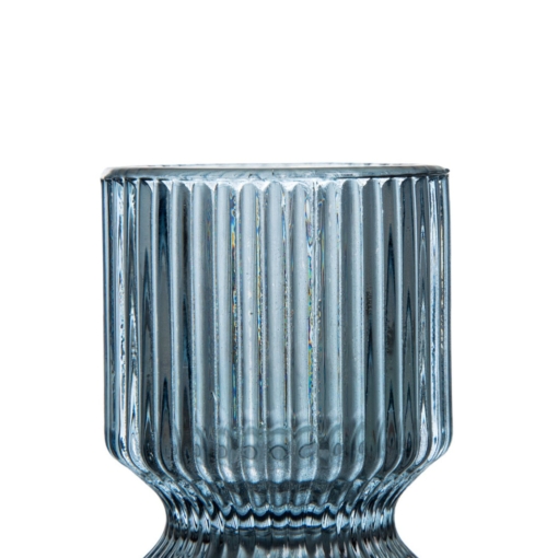 Set 02 Porta Velas e Mini Vasos Azul - Image 4