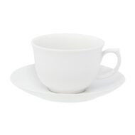 Set 04 Xícaras Chá com Pires Porcelana Pure
