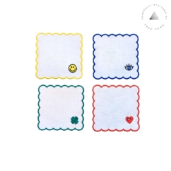 Set 08 Guardanapos Linho Coquetel Made Of