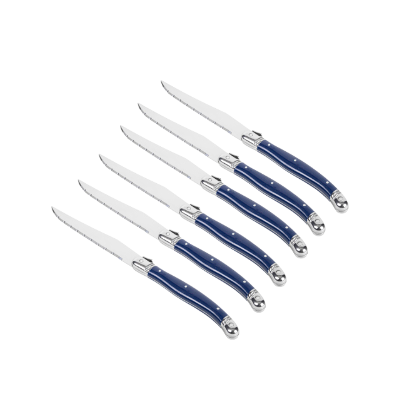 Set 06 Facas Azuis